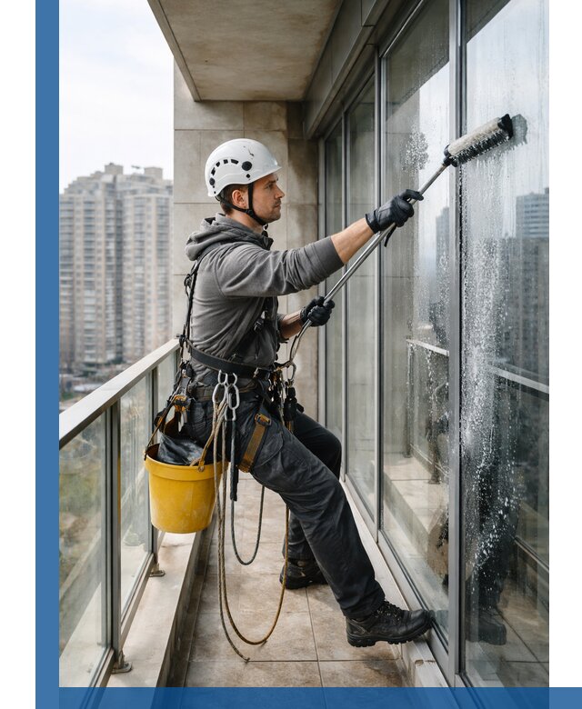 Профессиональная мойка балконного остекления в Учалах