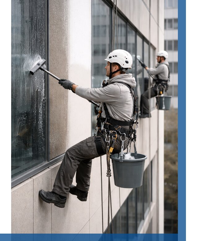 Мойка фасадов зданий в Учалах под ключ от 356 р. | ВЫСОТНИК-Члы