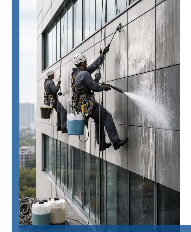 Профессиональная мойка вентилируемых фасадов в Учалах