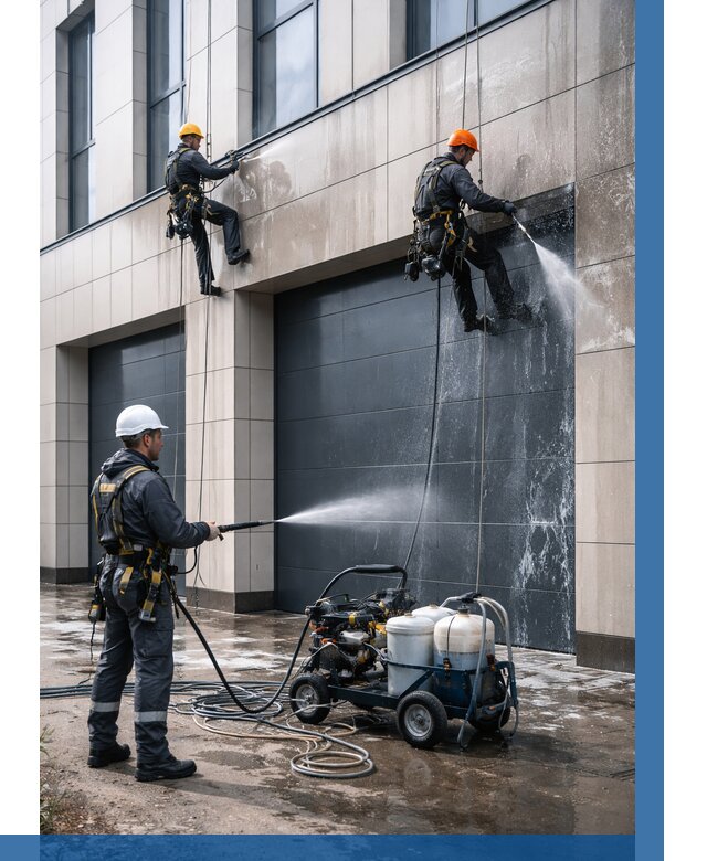 Послестроительная мойка фасада в Учалах от 305 р. | ВЫСОТНИК-Члы