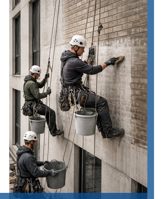 Удаление высолов с фасада в Учалах от 254 р. | ВЫСОТНИК-Члы