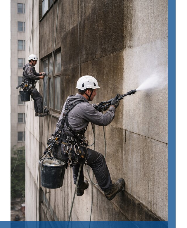 Очистка фасада от копоти в Учалах от 254 р. | ВЫСОТНИК-Члы