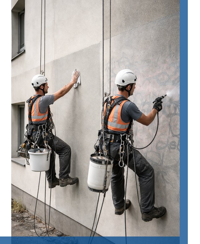 Антиграффити покрытие фасада в Учалах от 610 р. | ВЫСОТНИК-Члы