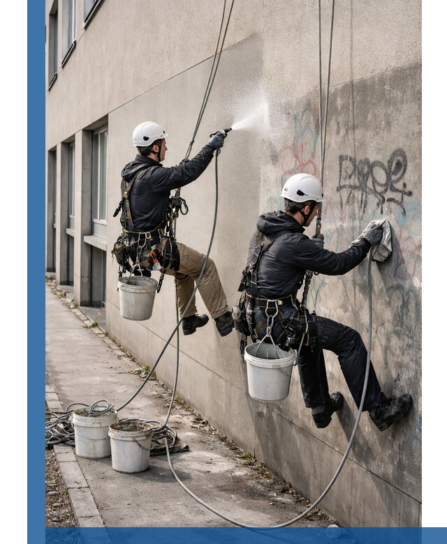 Антиграффити покрытие фасада с защитой от надписей в Учалах