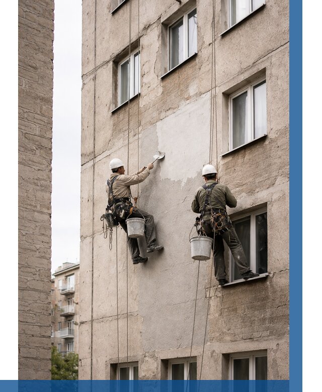 Косметический ремонт фасада в Учалах от 1118 р. | ВЫСОТНИК-Члы