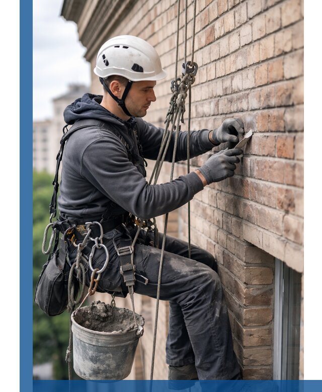 Качественный ремонт кирпичной кладки фасада в Учалах с гарантией