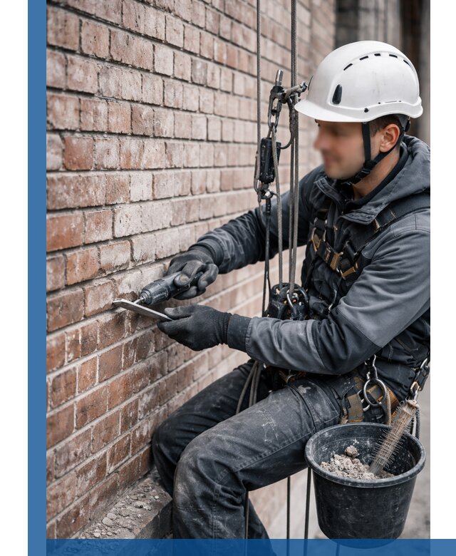 Расшивка кирпичных швов фасадов и стен, ремонт в Учалах