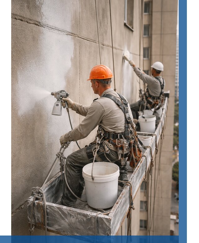 Грунтовка фасада на высоте в Учалах от 122 р. | ВЫСОТНИК-Члы