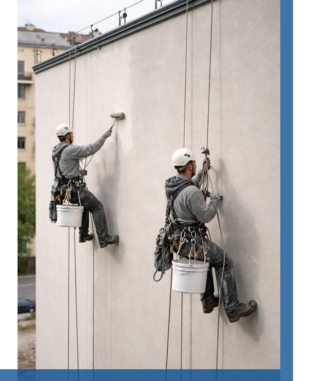 Покраска оштукатуренного фасада в Учалах от 325 р. | ВЫСОТНИК-Члы