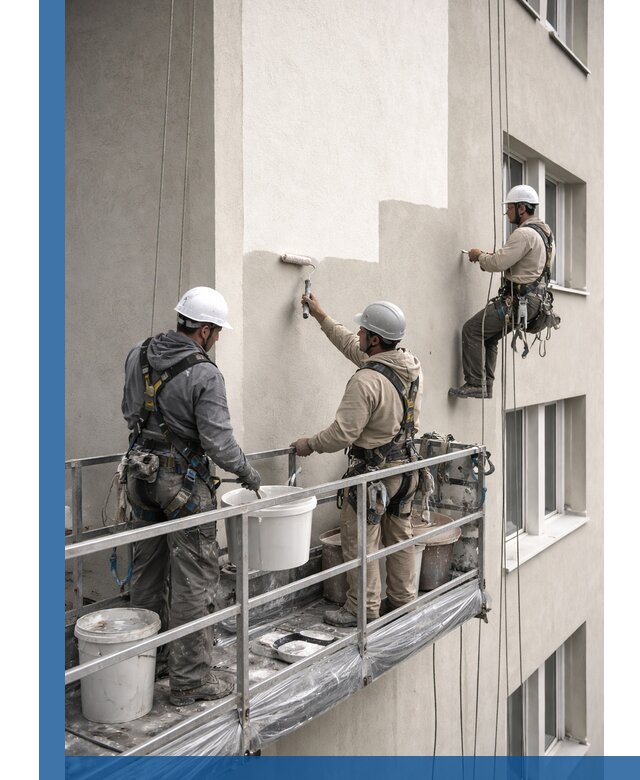 Покраска оштукатуренного фасада в Учалах под ключ с гарантией