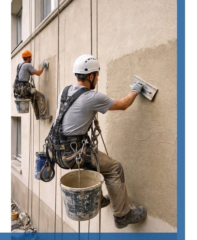 Декоративная штукатурка фасада в Учалах от 1220 р. | ВЫСОТНИК-Члы