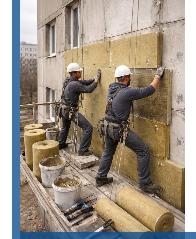 Утепление фасада минватой в Учалах под ключ с гарантией