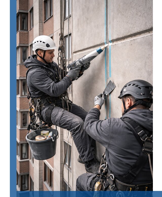 Вторичная герметизация швов фасада и кровли в Учалах