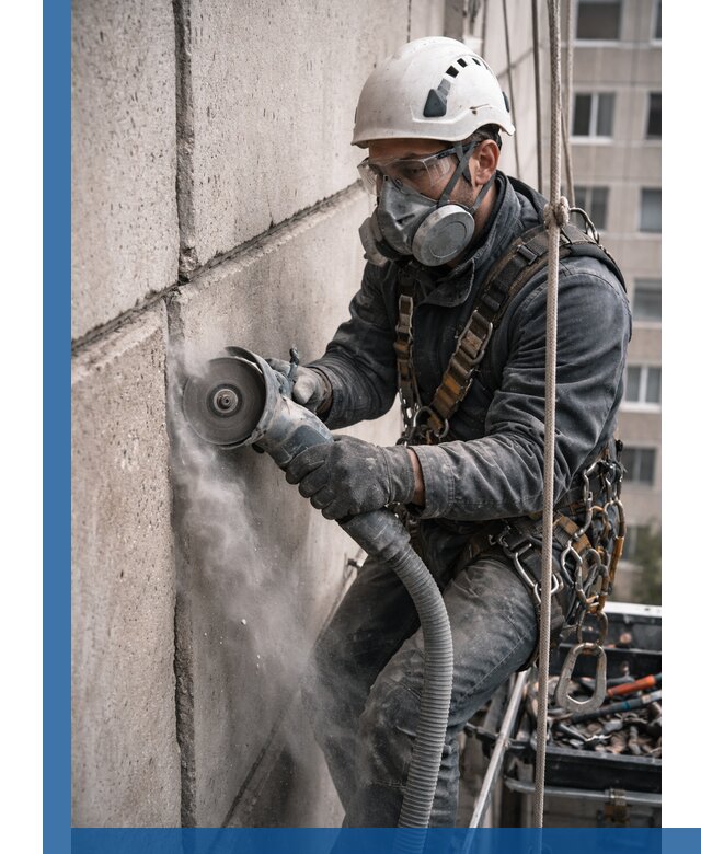 Штробление межпанельных швов в Учалах качественно и быстро