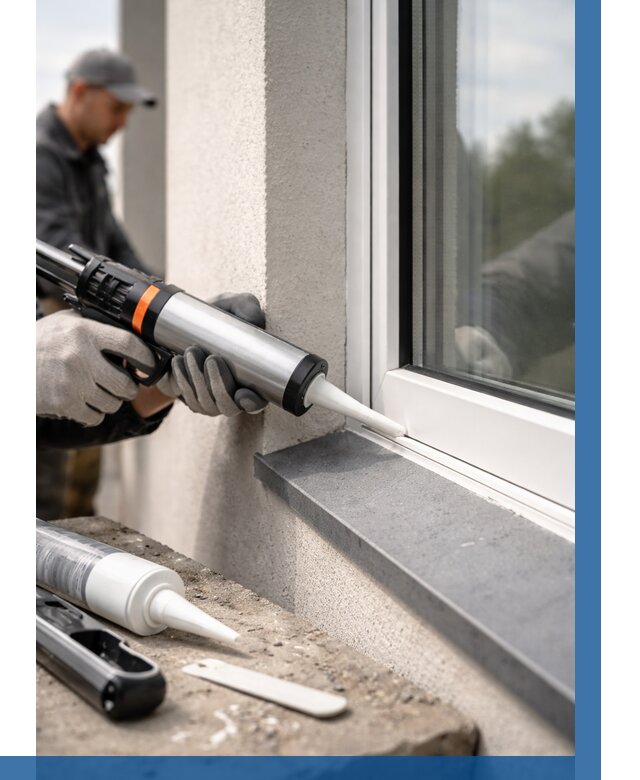 Герметизация монтажных швов окон в Учалах от 661 р. | ВЫСОТНИК-Члы