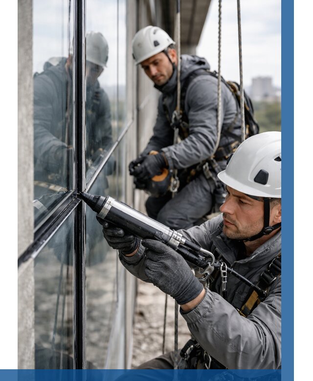 Герметизация витражных швов в Учалах от 661 р. | ВЫСОТНИК-Члы