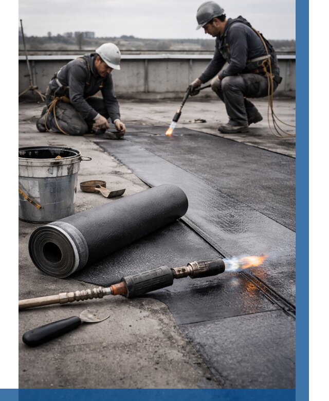 Ремонт рулонной кровли в Учалах от 661 р. | ВЫСОТНИК-Члы