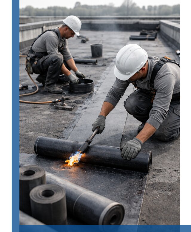 Ремонт рулонной кровли в Учалах герметизация и восстановление