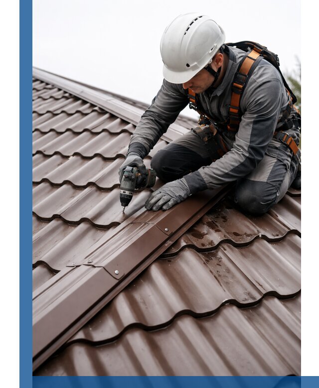 Ремонт металлочерепицы на крыше в Учалах профессионально