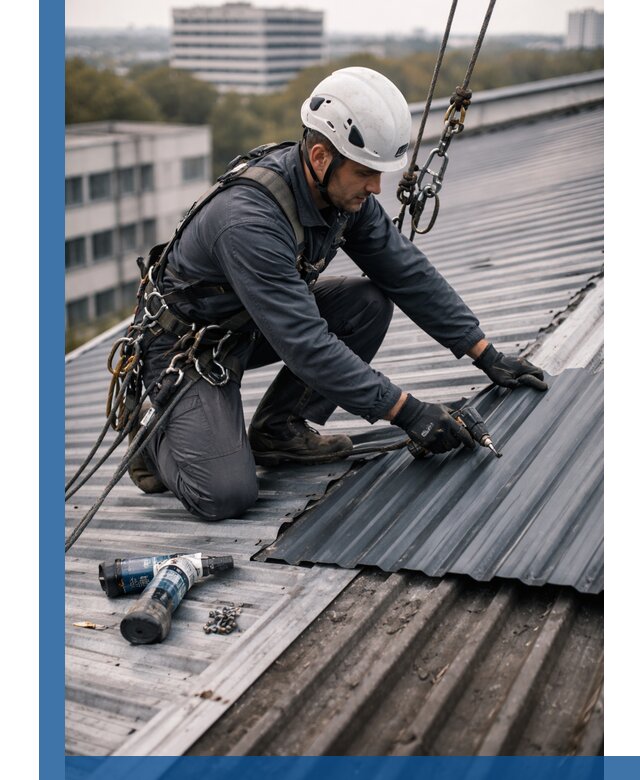 Ремонт профнастила на кровле в Учалах, работы под ключ