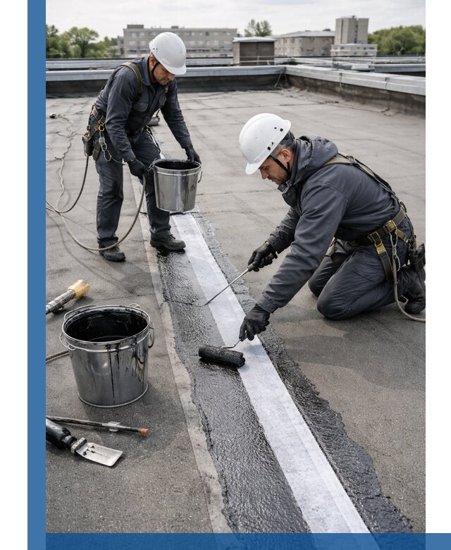 Гидроизоляция кровли мастикой в Учалах надежная защита