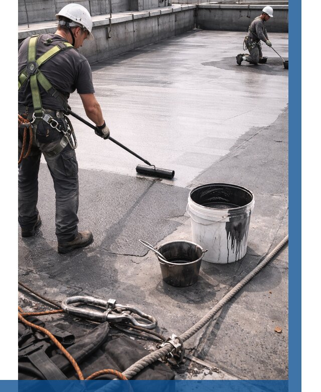 Гидроизоляция кровли жидкой резиной в Учалах от 508 р. | ВЫСОТНИК-Члы