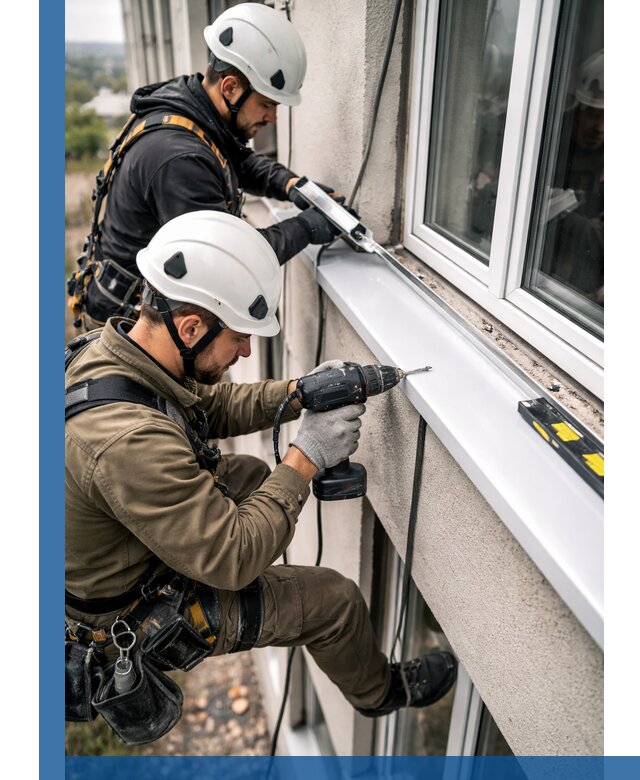 Профессиональный монтаж оконных отливов и отведения воды в Учалах