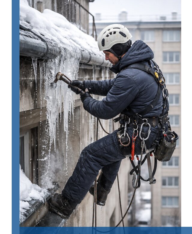 Удаление наледи и чистка водостоков в Учалах оперативно и безопасно