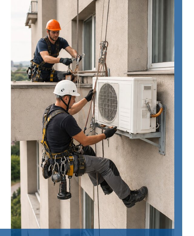 Монтаж внешнего блока кондиционера в Учалах от 6609 р. | ВЫСОТНИК-Члы