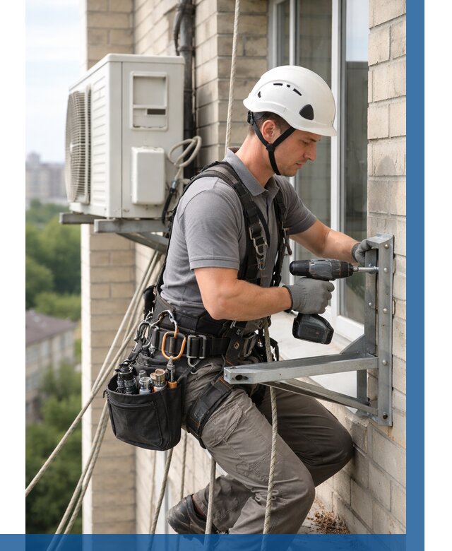 Установка кронштейнов кондиционера в Учалах от 3558 р. | ВЫСОТНИК-Члы