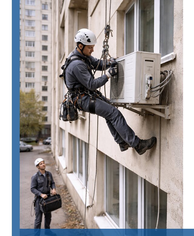 Демонтаж внешнего блока кондиционера в Учалах профессионально