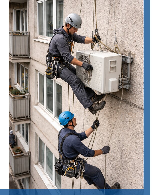 Перенос внешнего блока кондиционера в Учалах от 9150 р.| ВЫСОТНИК-Члы