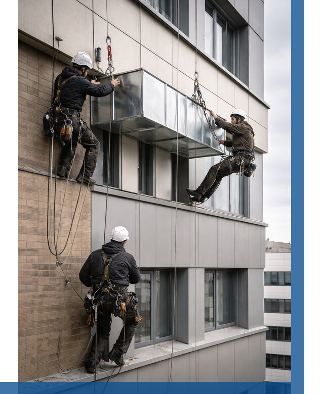 Монтаж воздуховодов на фасаде в Учалах от 1525 р. | ВЫСОТНИК-Члы