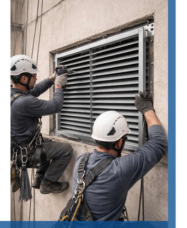 Монтаж вентиляционных решеток в Учалах от 4575 р. | ВЫСОТНИК-Члы