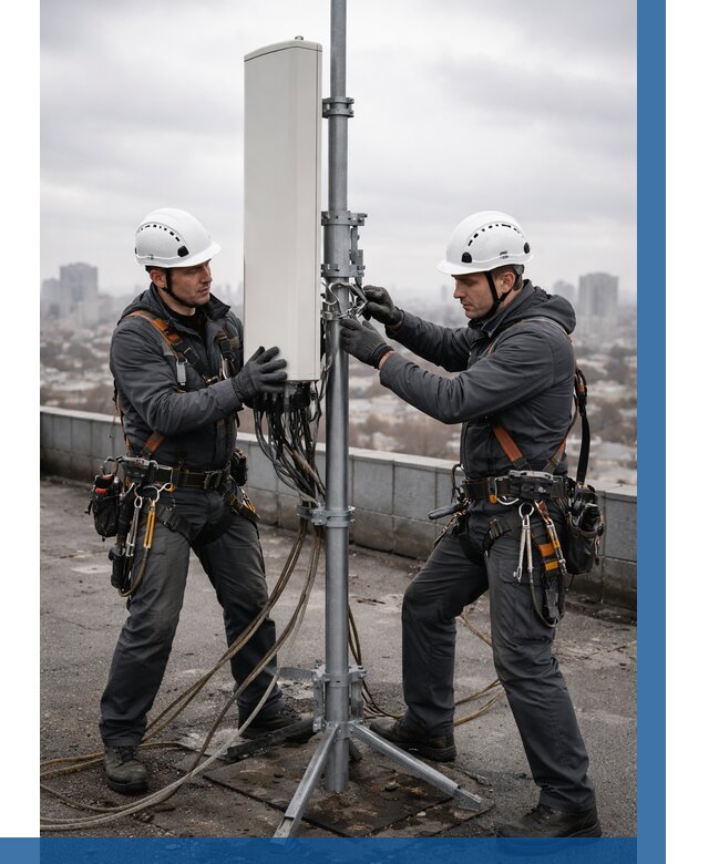 Монтаж антенн связи на крыше в Учалах от 8642 р. | ВЫСОТНИК-Члы