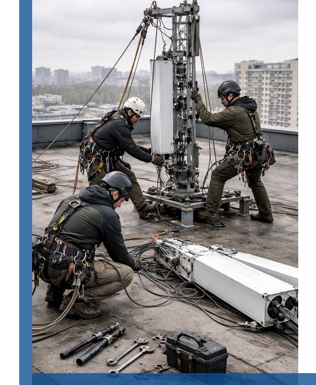 Демонтаж антенн на крыше зданий в Учалах с гарантией