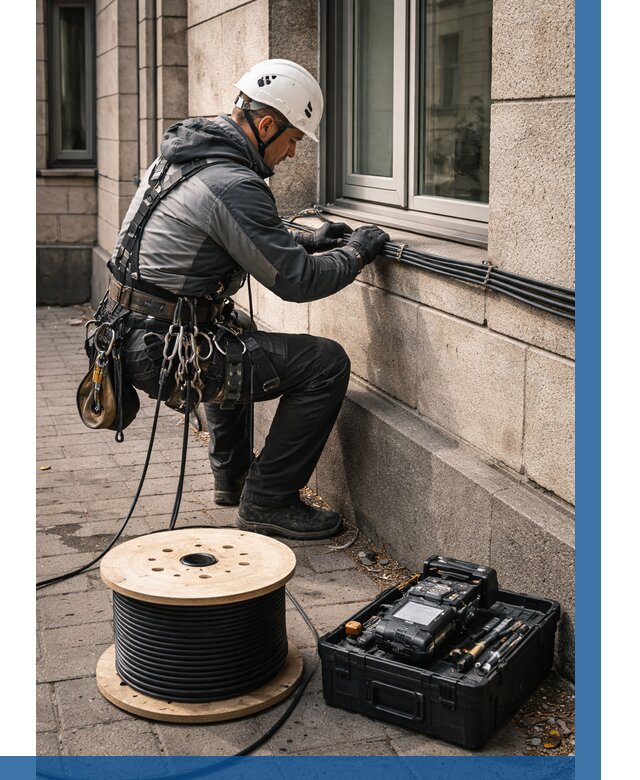 Прокладка оптоволоконного кабеля в Учалах от 813 р. | ВЫСОТНИК-Члы