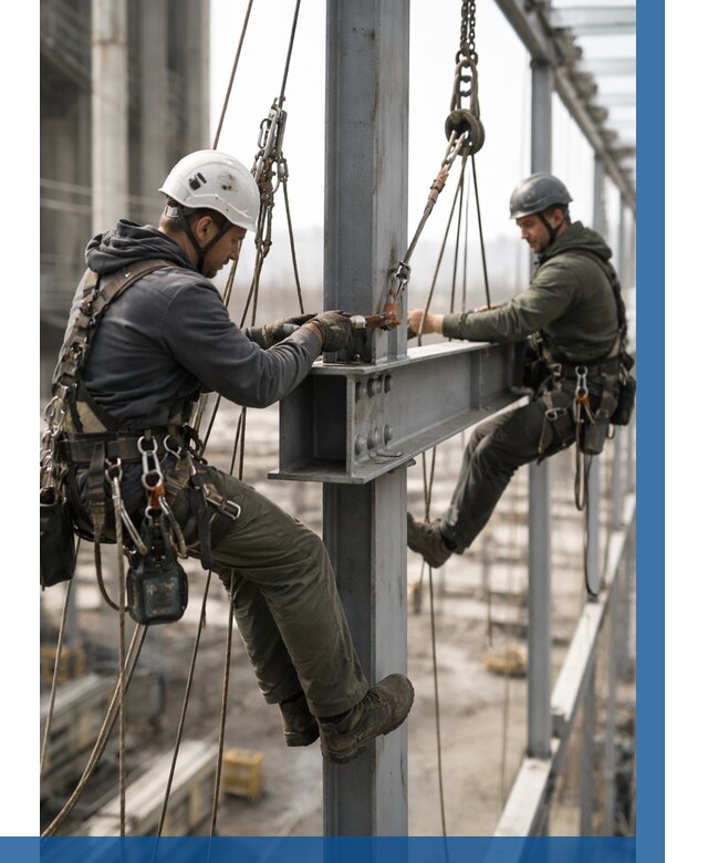 Монтаж металлоконструкций на высоте в Учалах от 3558 р. | ВЫСОТНИК-Члы