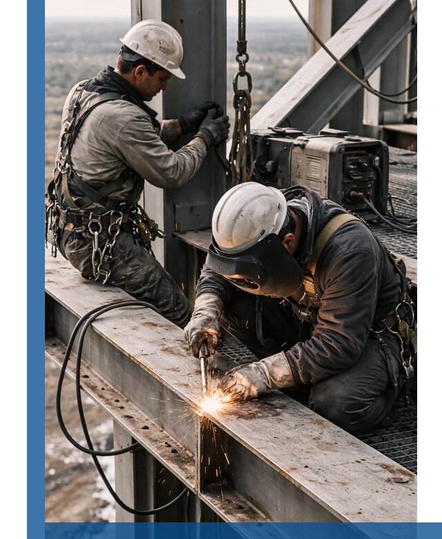 Высотные сварочные работы в Учалах для промышленных объектов