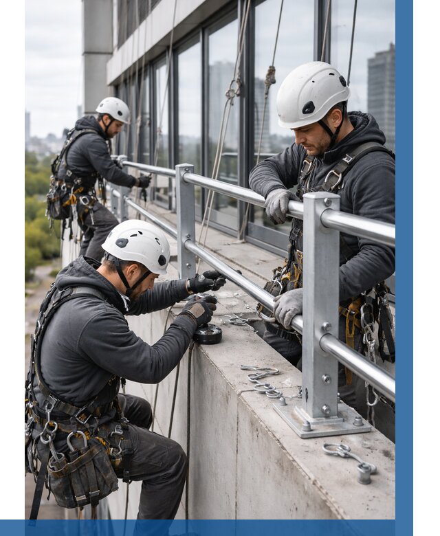 Монтаж ограждений на высоте в Учалах, от 1220 р. | ВЫСОТНИК-Члы