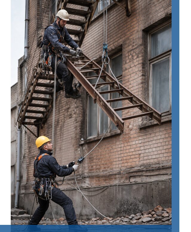 Демонтаж пожарной лестницы в Учалах от 12200 р. | ВЫСОТНИК-Члы