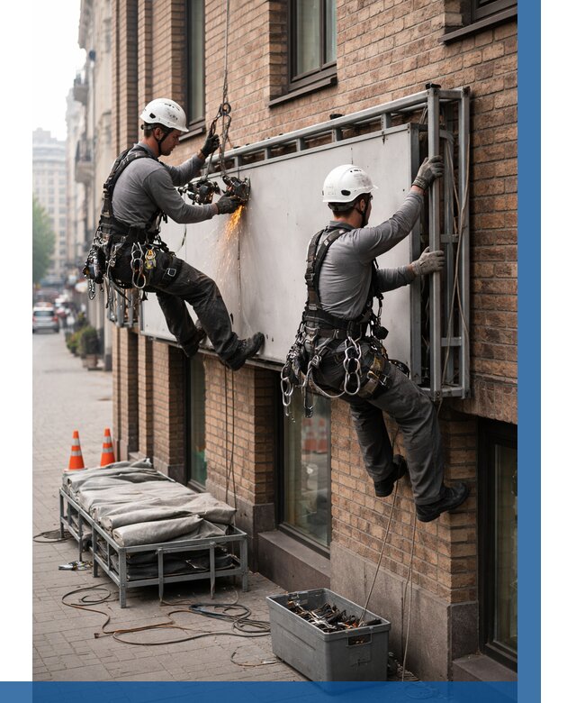 Демонтаж рекламной вывески в Учалах от 6609 р. | ВЫСОТНИК-Члы