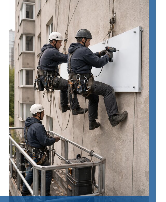 Монтаж табличек и указателей в Учалах от 3558 р. | ВЫСОТНИК-Члы