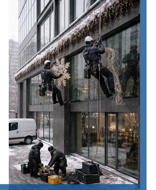 Демонтаж новогоднего оформления в Учалах от 5592 р. | ВЫСОТНИК-Члы