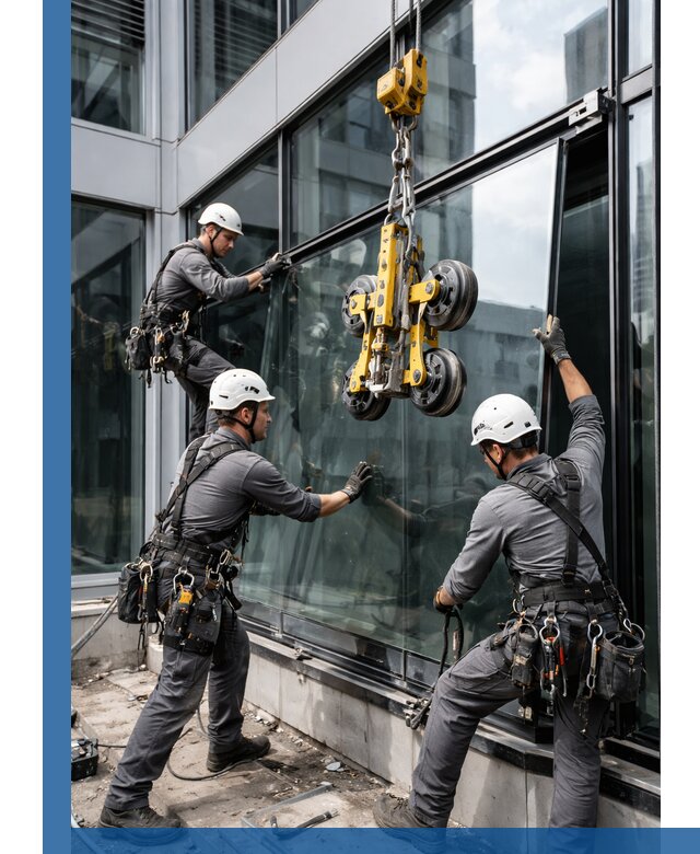 Структурное остекление фасадов в Учалах монтаж и обслуживание