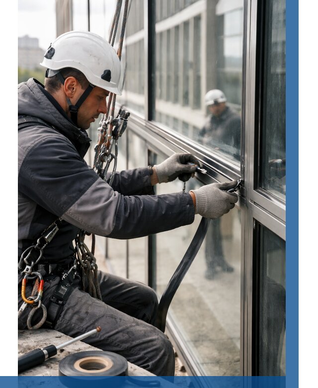 Ремонт витражных конструкций в Учалах от 3558 р. | ВЫСОТНИК-Члы