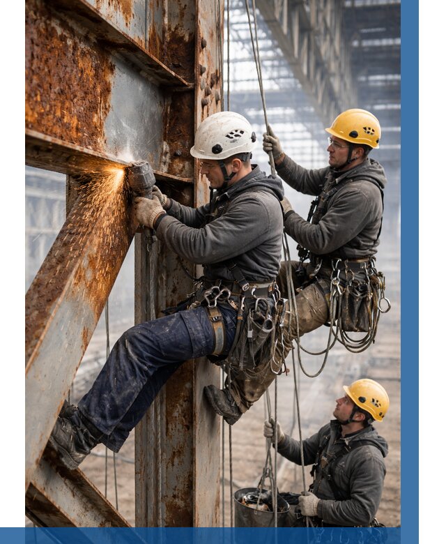 Зачистка металла от ржавчины в Учалах от 356 р. | ВЫСОТНИК-Члы