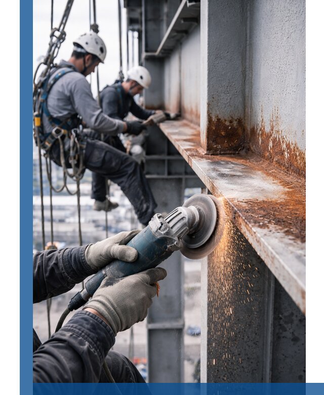 Зачистка металла от ржавчины и подготовка поверхностей в Учалах