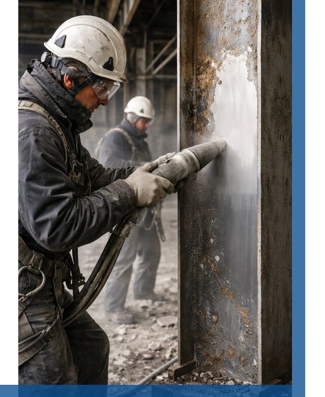 Удаление старой краски с металла в Учалах от 458 р. | ВЫСОТНИК-Члы