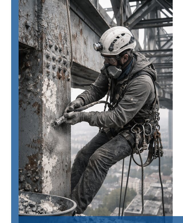 Удаление старой краски с металлических конструкций в Учалах